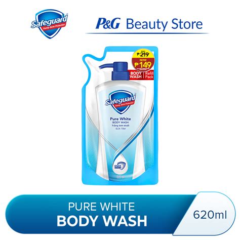 SAFEGUARD, Bodywash White 620ml Refill .